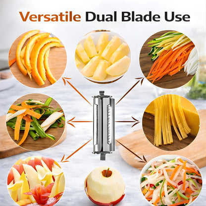 2-in-1 Stainless Steel Dual Blade Vegetable Peeler & Julienne Cutter