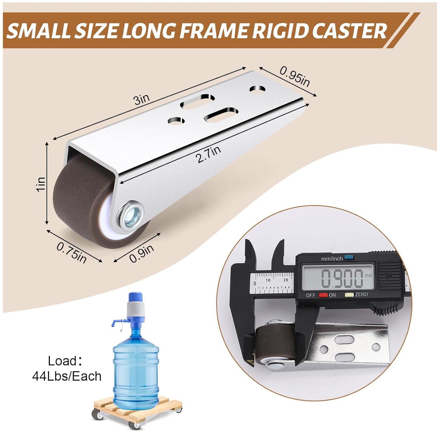 Heavy Duty Rigid Caster Wheels