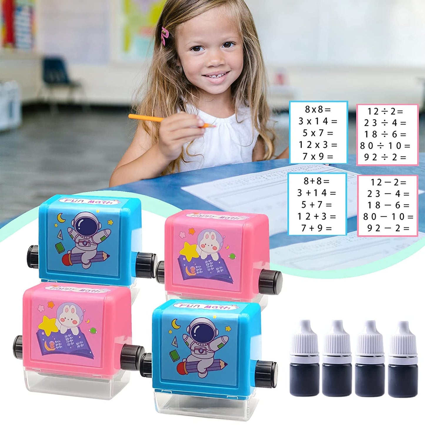 Maths Stamp Roller for Kids