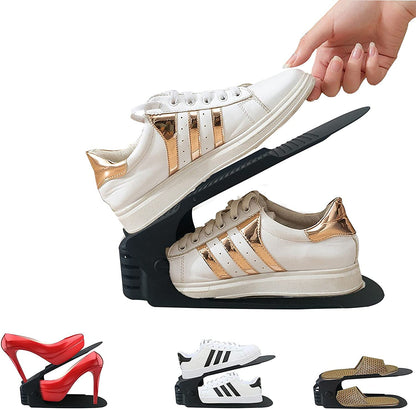 The Adjustable Shoe Rack Space Saver - Premium Quality