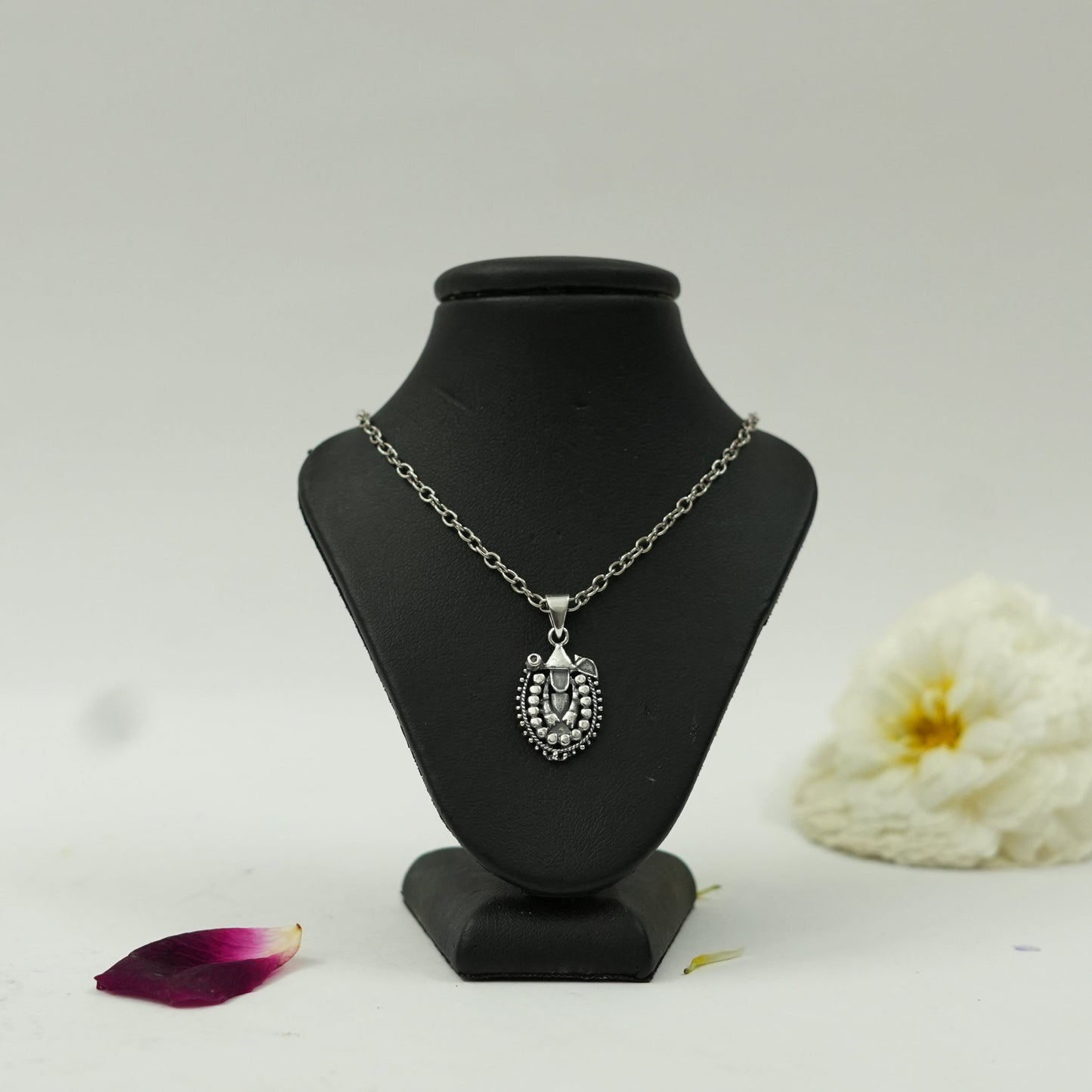 Silver Plated Brass Tirupati Balaji Pendant | Lord Venkateswara Locket | Pendant Only