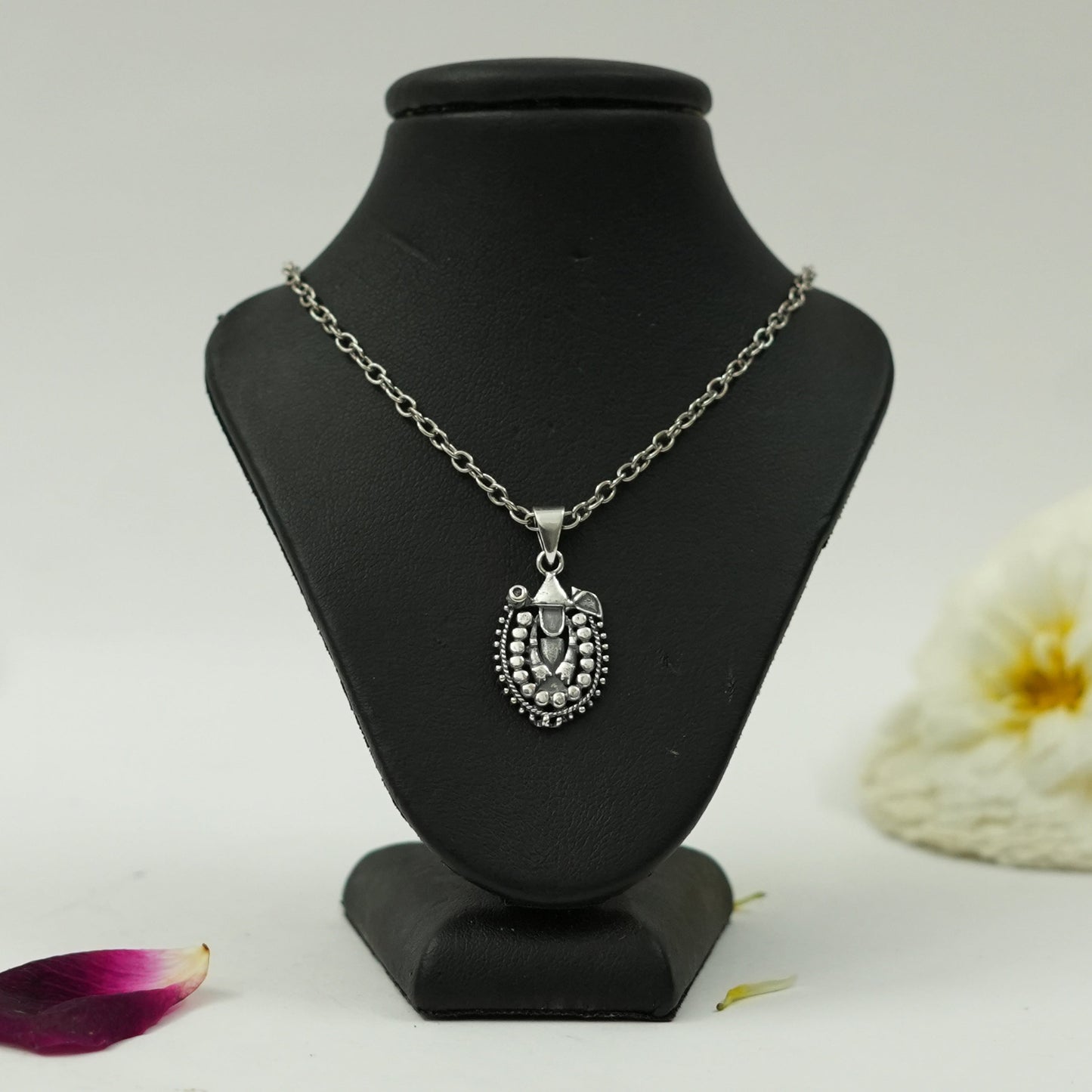 Silver Plated Brass Tirupati Balaji Pendant | Lord Venkateswara Locket | Pendant Only