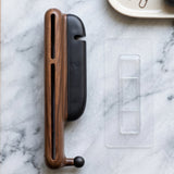 Wall Mounted Knife Holder With Hooks And Roll Bag Dispenser For Kitchen Storage