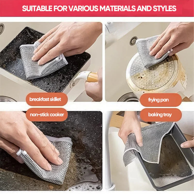 Multipurpose Wire Dishwashing Cleaning Rag