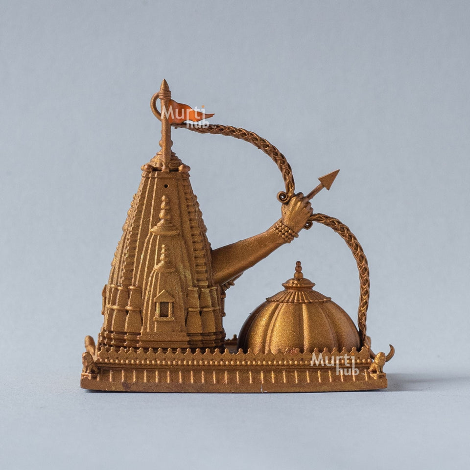 Ram Mandir with Lord Rama's Hand Holding Dhanush & Baan