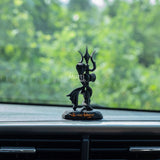 Shiva's Trishul Damru — Om Namah Shivay | Hand-Painted Resin Idol for Car Dashboard