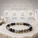 Ruling Number 7 | Crystal Bracelet | Numerology Bracelet - 8mm