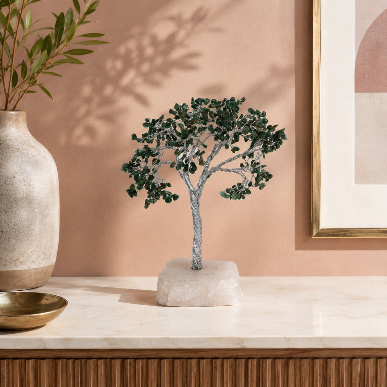 Green Jade Crystal Tree - 300 Beads