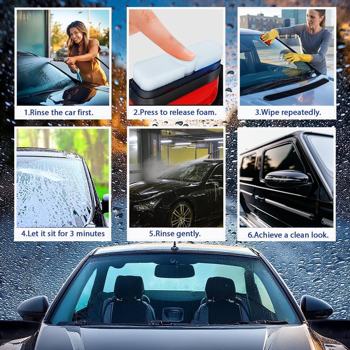 Automotive Oil Film Cleaning Brush ((Buy 1 Get 1 Free))