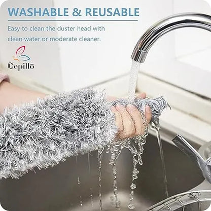 SwiftClean™ – Extendable Mop | 360° Spin Head | The Effortless Cleaning Wand