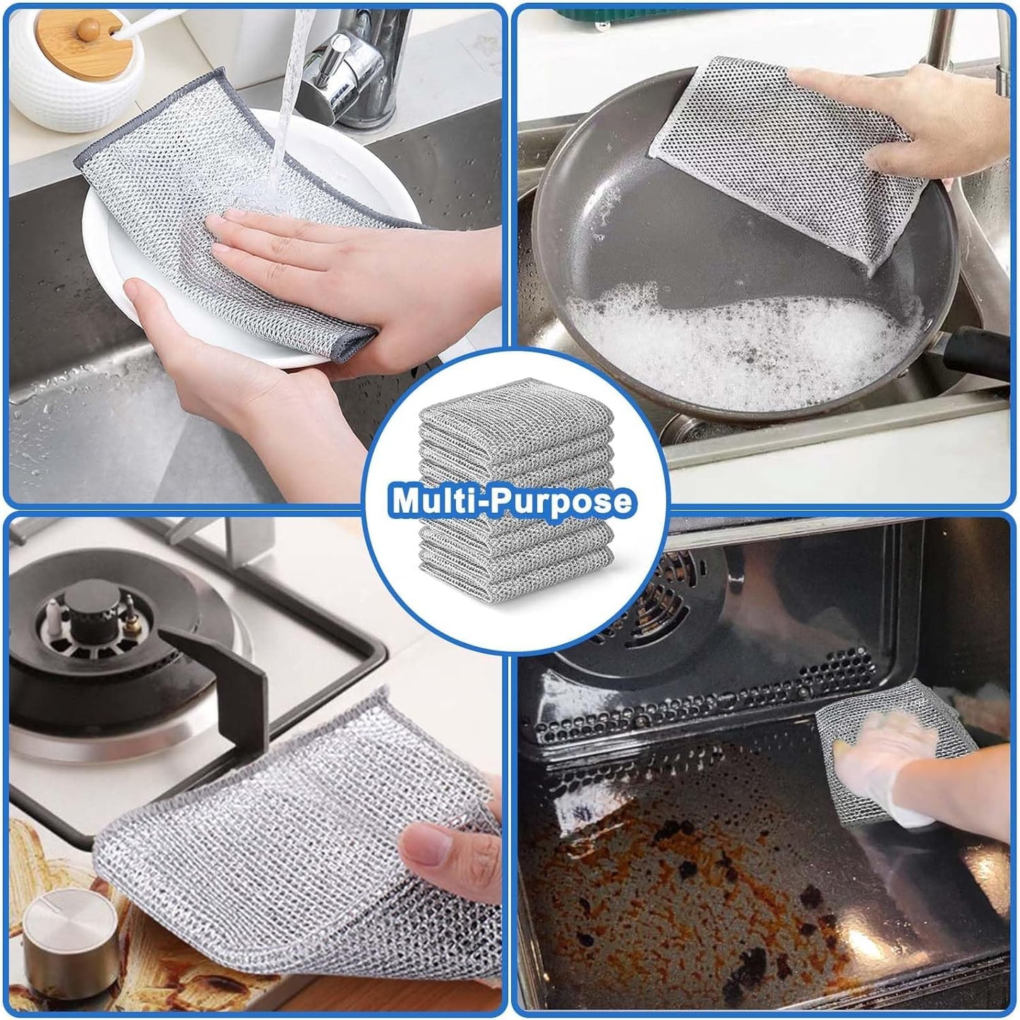 Multipurpose Wire Dishwashing Cleaning Rag