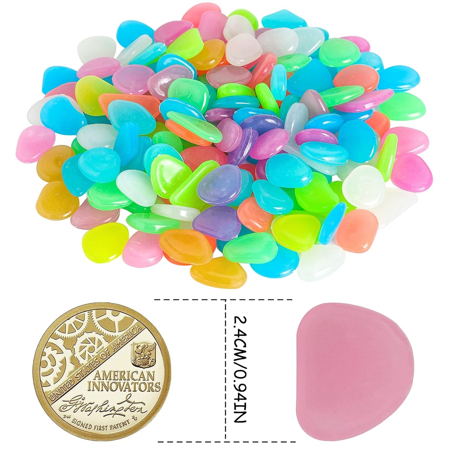 NightSpark Decorative Stones (Buy 1 Get 1 Free) 100+100 PCS