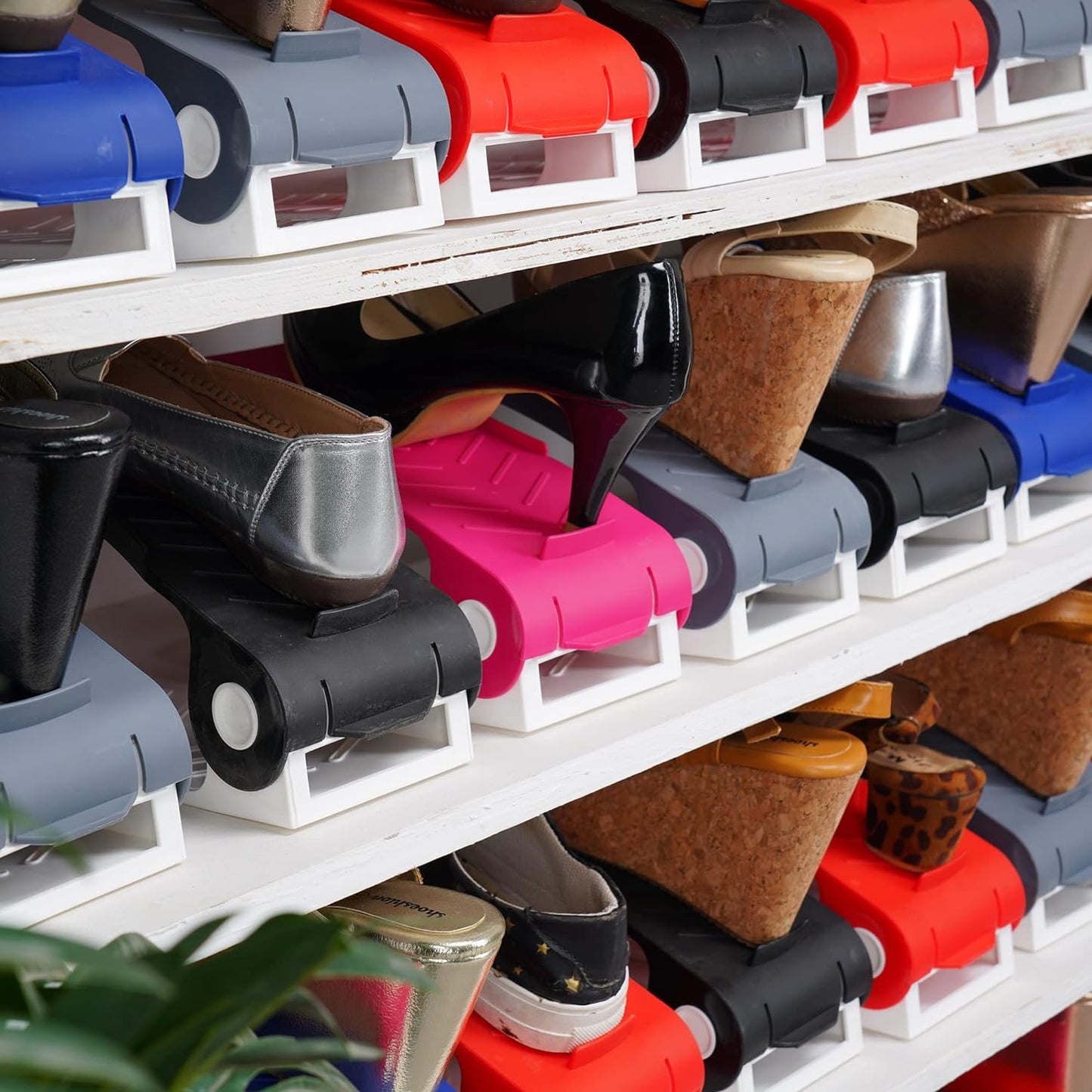 The Adjustable Shoe Rack Space Saver - Premium Quality