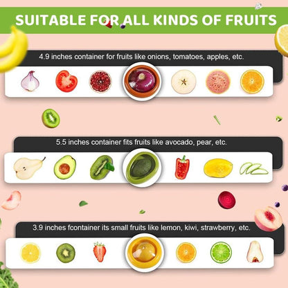 Stretchable Silicone Fruit & Vegetable Storage Containers (2 Pc)