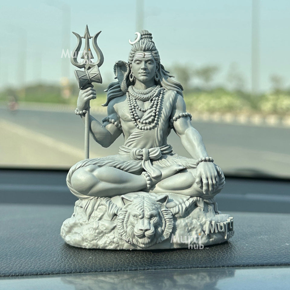 Bholenath Shiva — The Calm Protector | Hand-Finished Idol for Car, Desk & Altar