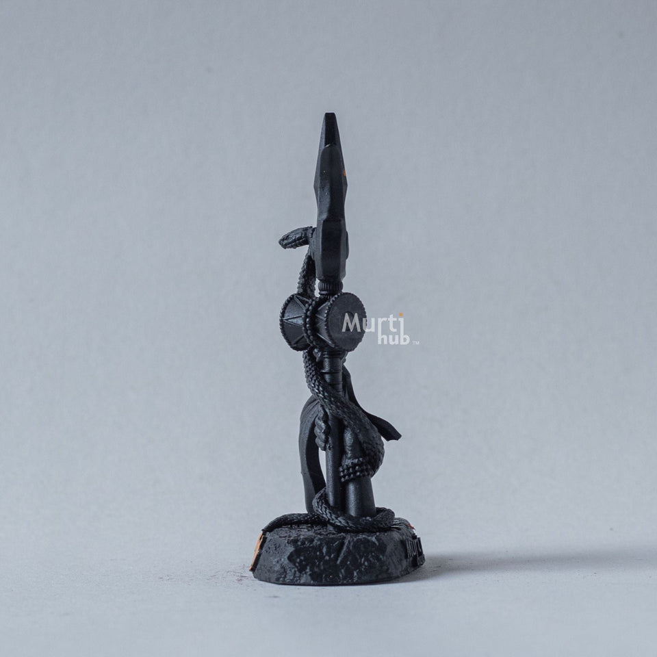 Shiva's Trishul Damru — Om Namah Shivay | Hand-Painted Resin Idol for Car Dashboard