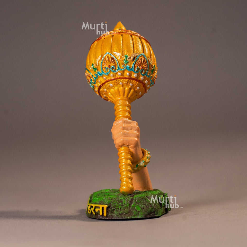 Hanuman Ji’s Divine Gada Hand Idol – "Tum Rakshak Kaahu Ko Darna"