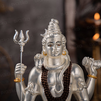 Lord Shiv Murti - Silver Plated (8 Inch)
