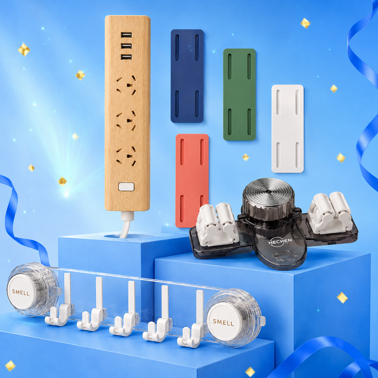 No-Drill Home Organization Kit