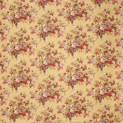 Brida Yellow Floral King Size Bedsheet with 2 Pillow Covers