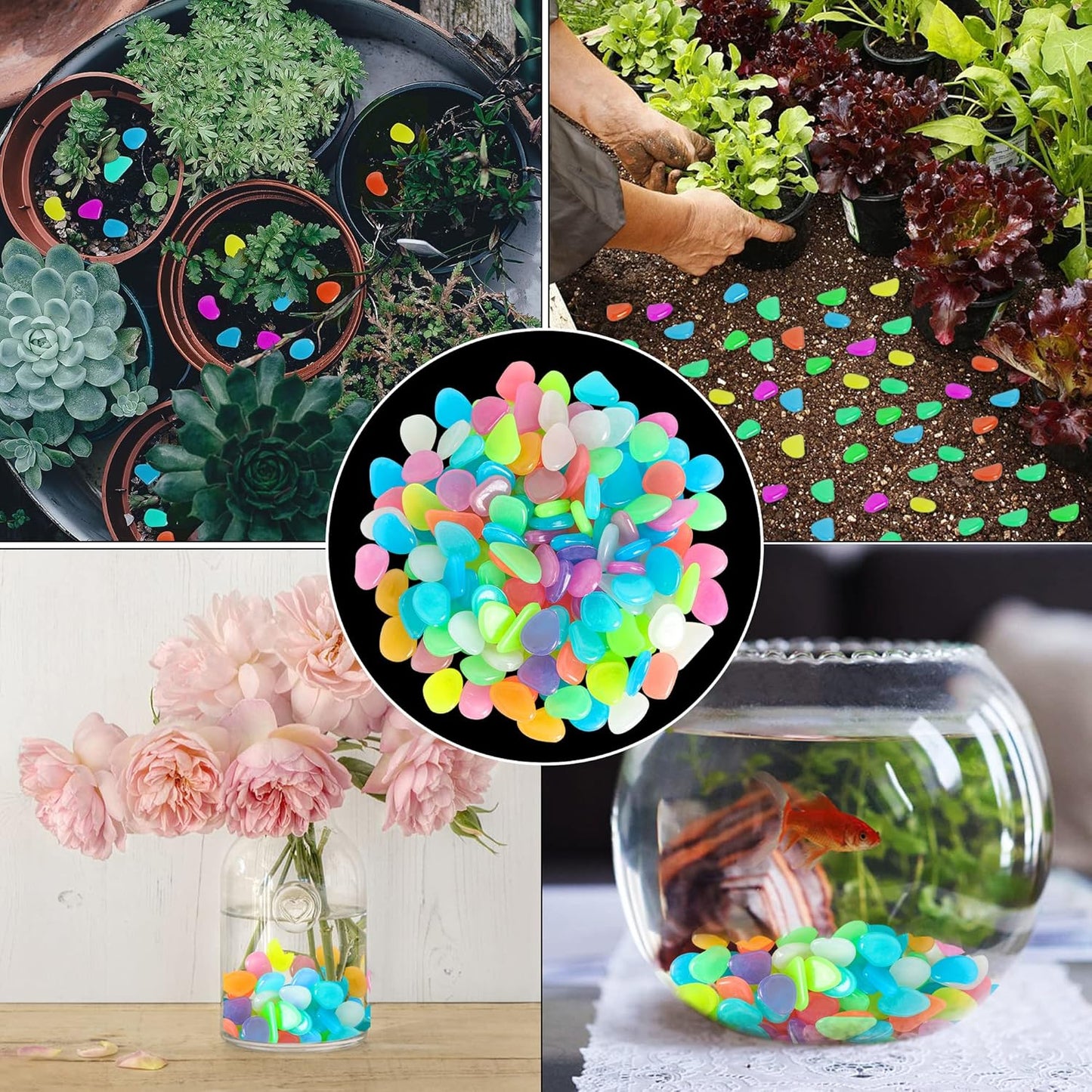 NightSpark Decorative Stones (Buy 1 Get 1 Free) 100+100 PCS