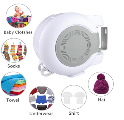 Wall Mount Retractable Double Clothesline