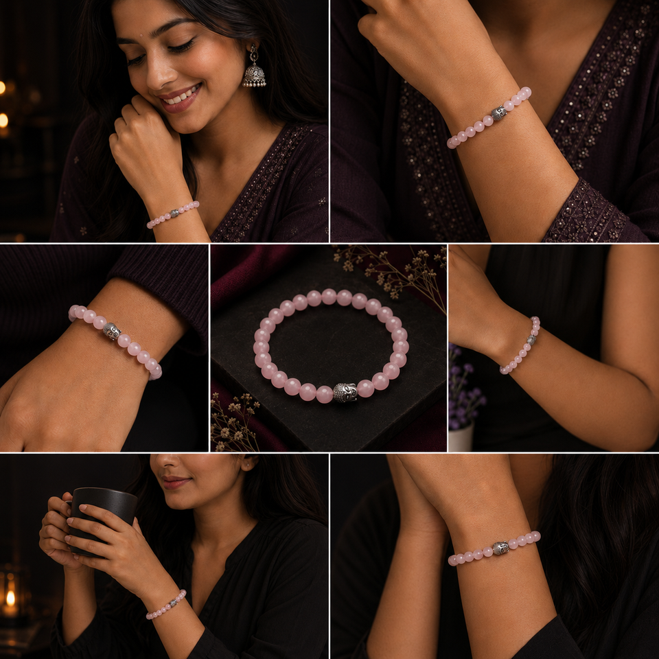 Love Attraction Bracelet (Original Rose Quartz)