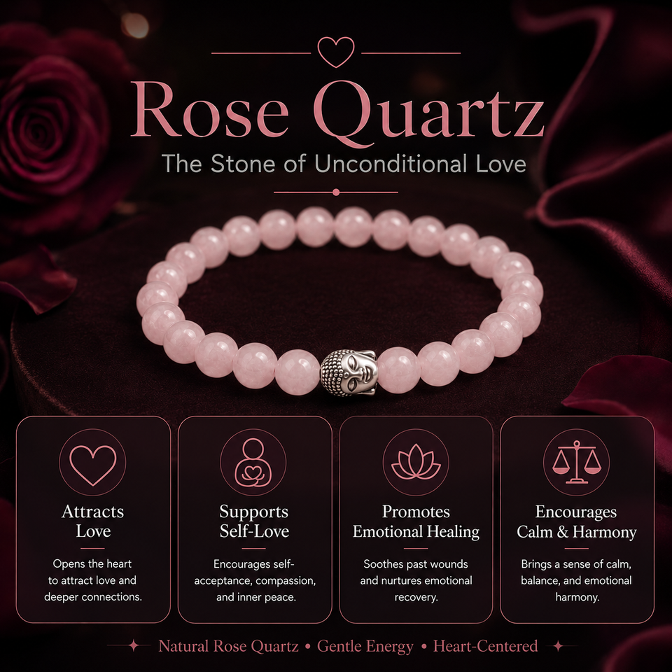 Love Attraction Bracelet (Original Rose Quartz)