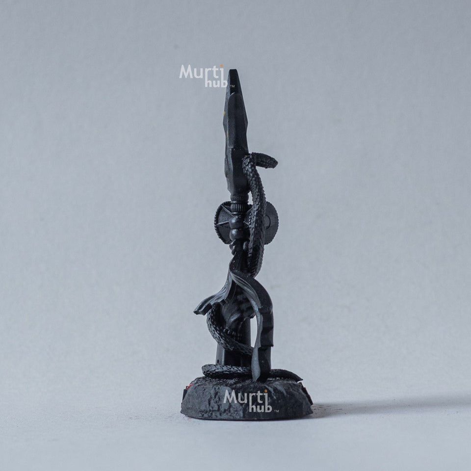 Shiva's Trishul Damru — Om Namah Shivay | Hand-Painted Resin Idol for Car Dashboard