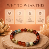 Ruling Number 9 | Crystal Bracelet | Numerology Bracelet - 8mm