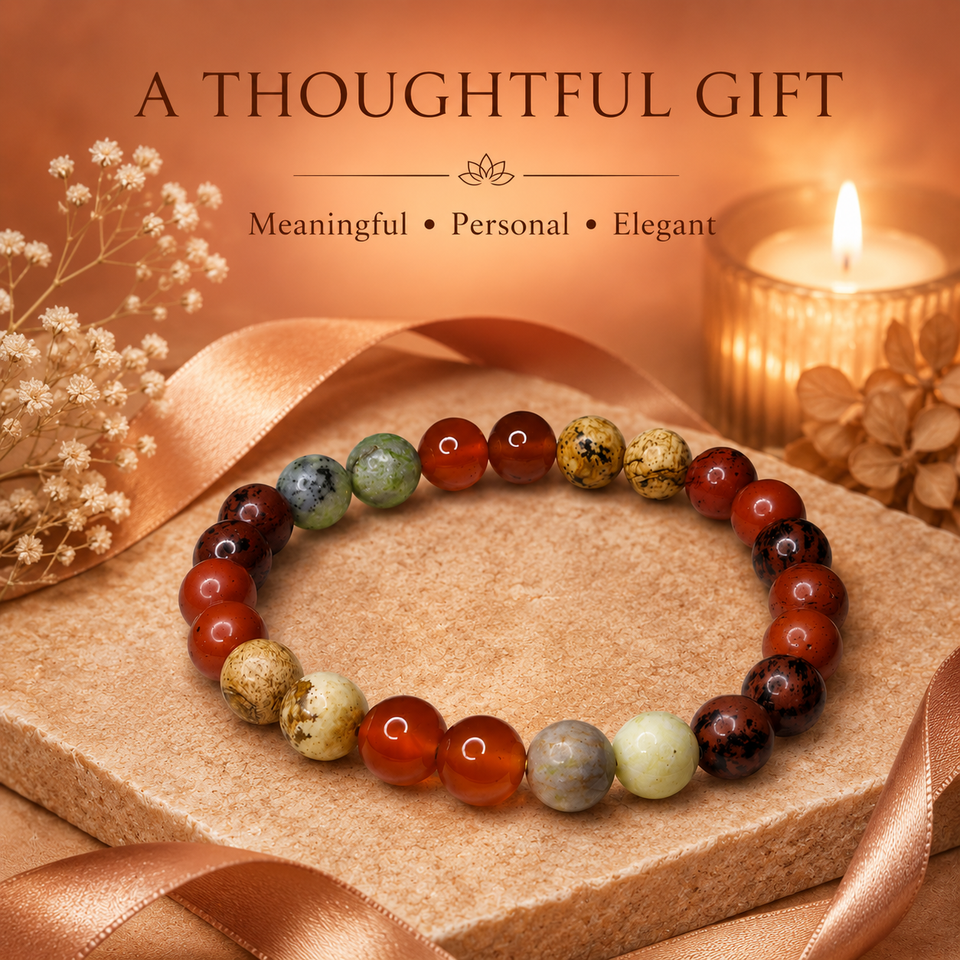 Ruling Number 9 | Crystal Bracelet | Numerology Bracelet - 8mm