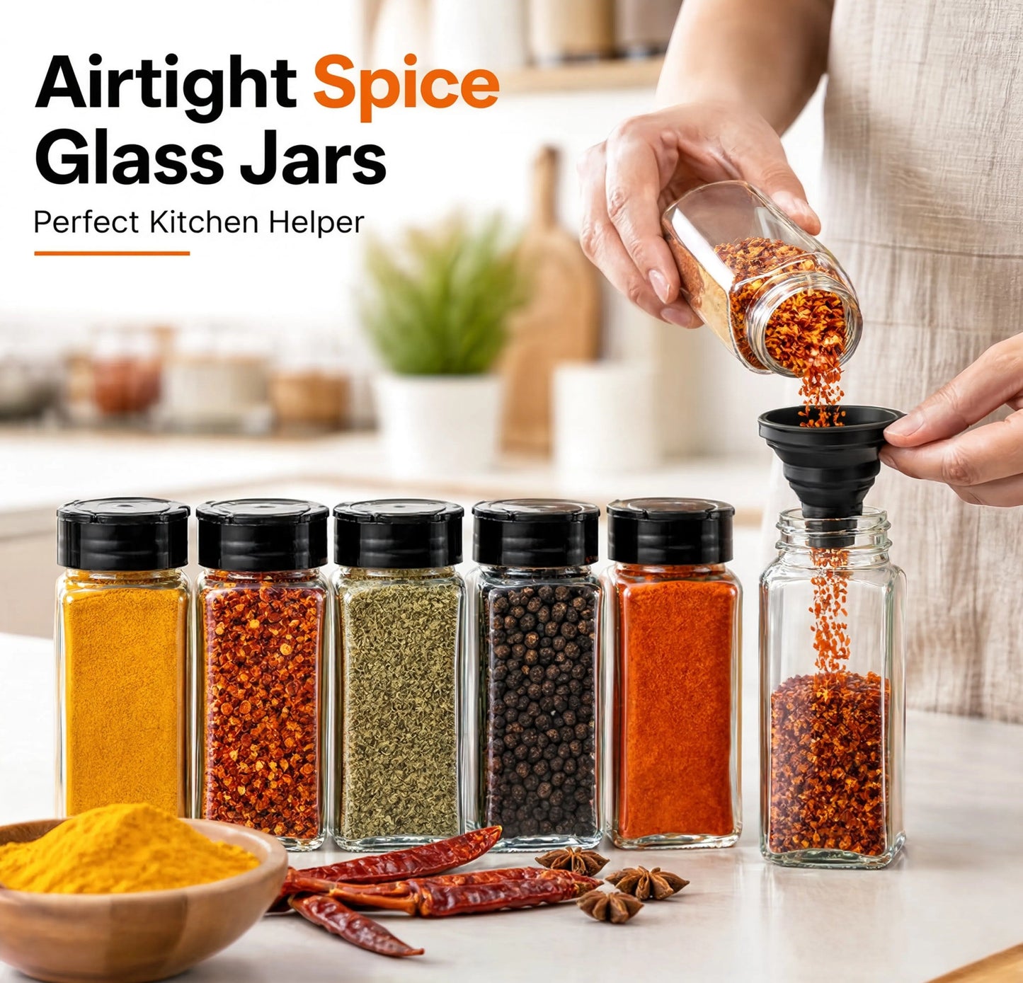 Glass Jar for spices