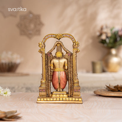 Lord Balaji (Srinivasa Mangapuram) Idol - Antique Finish (8 Inch)