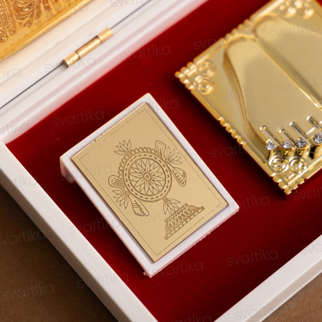 Svastika Balaji Pocket Temple - Gold Plated