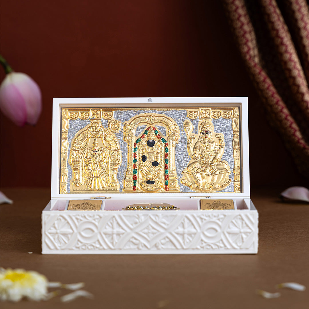 Svastika Balaji Pocket Temple - Gold Plated