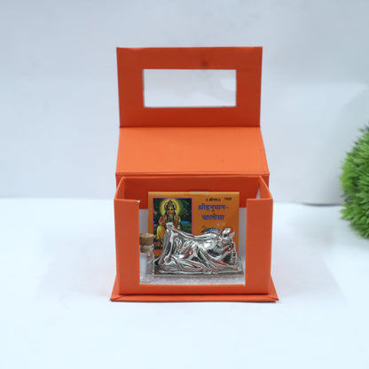 Neem Karoli Baba Idol in Silver Finish| Guru Ji Murti for Home, Office