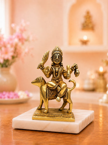Brass Batuk Bhairav Idol for Home Protection & Dosha Nivarana