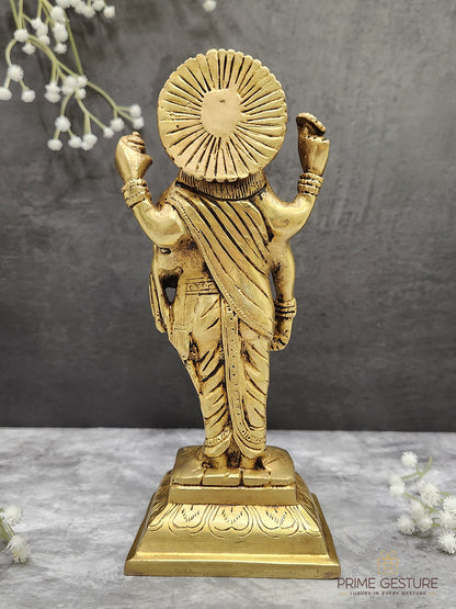 Pure Brass Dhanvantari Statue