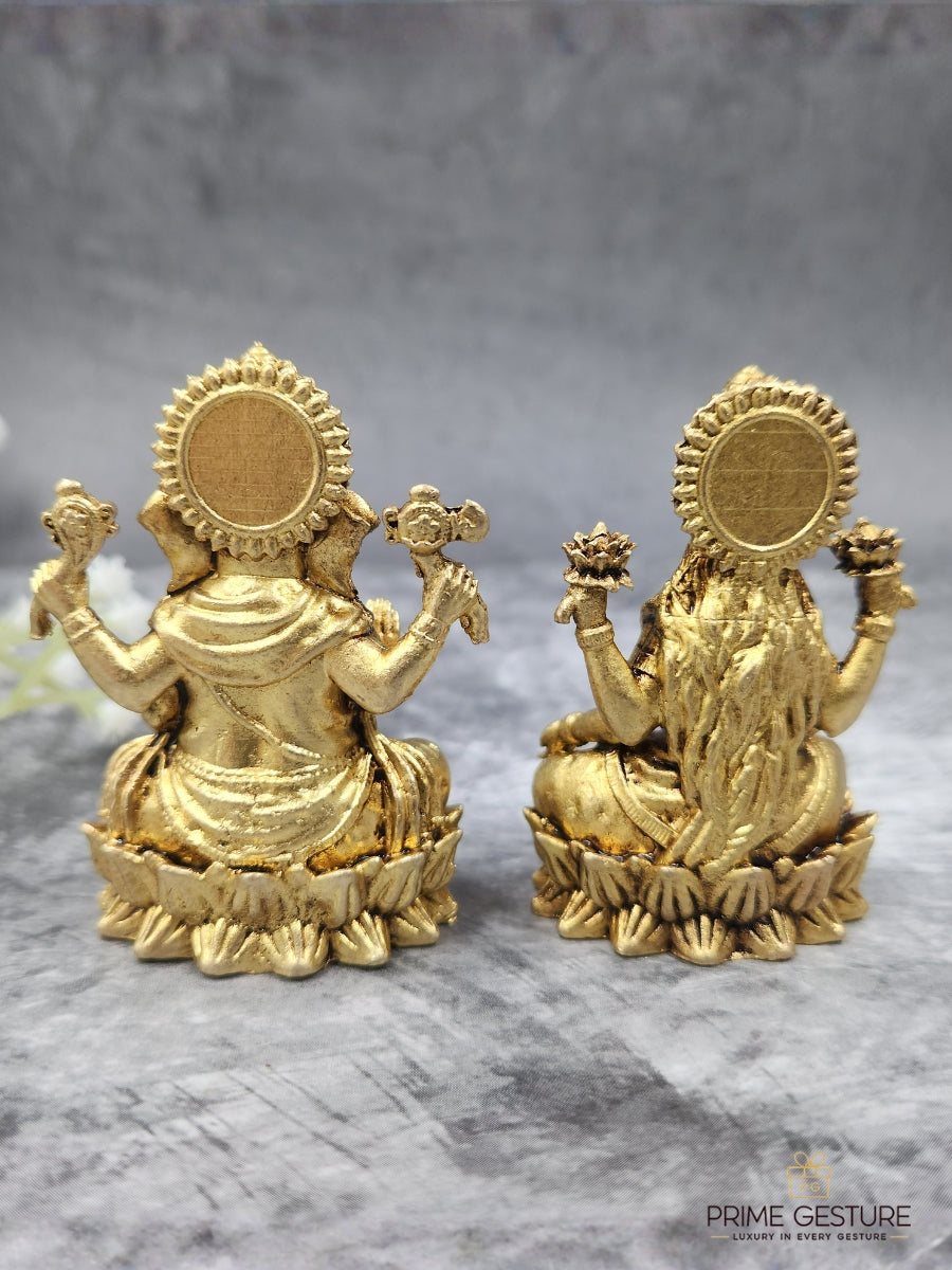 Brass Lakshmi Ganesh Idol – Aligned Intentions & Confident Outcomes