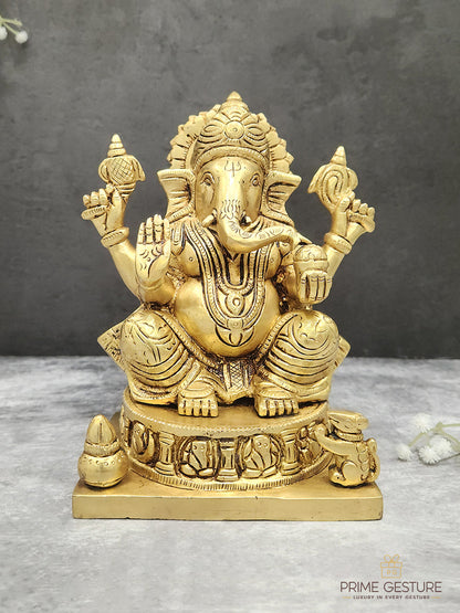 Spiritual Brass Ganesh Statue