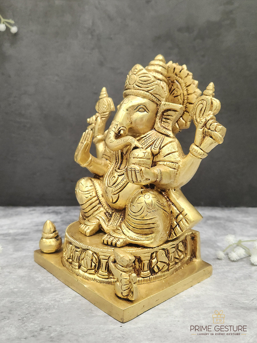 Spiritual Brass Ganesh Statue