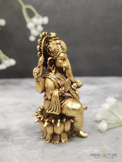 Brass Ganpati Idol