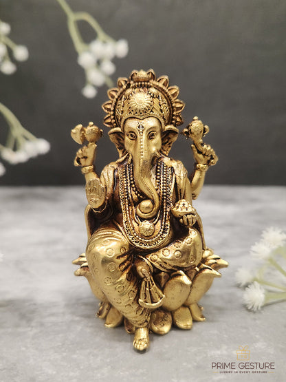 Brass Ganpati Idol