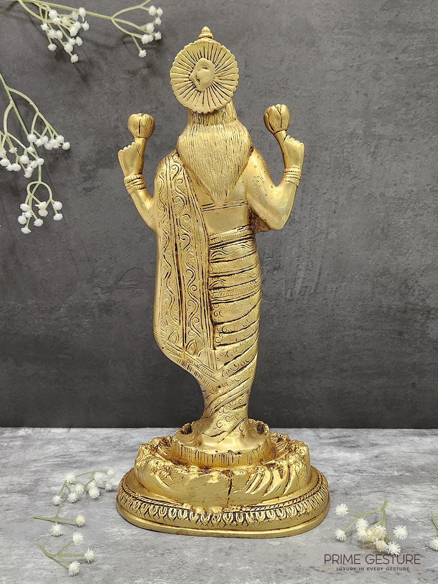 Brass Goddess Lakshmi maa Idol