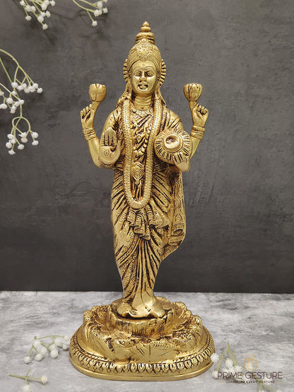 Brass Goddess Lakshmi maa Idol