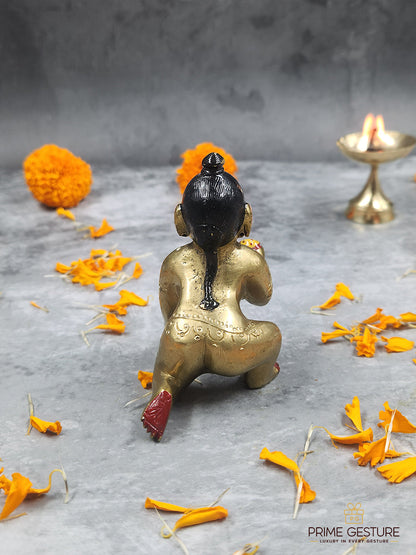 Laddu Gopal Antique Gold Finish for Home & Pooja