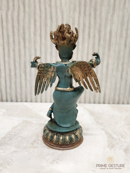 Superfine Brass Lord Garud Idol