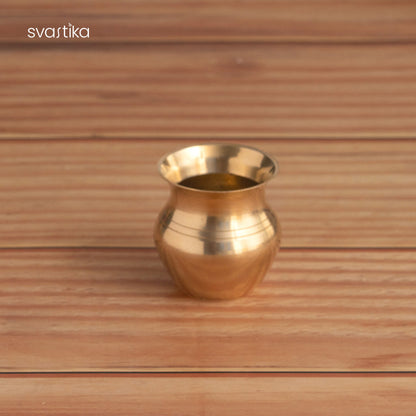 Brass Om Engraved Pooja Thali Set (10 Inch)