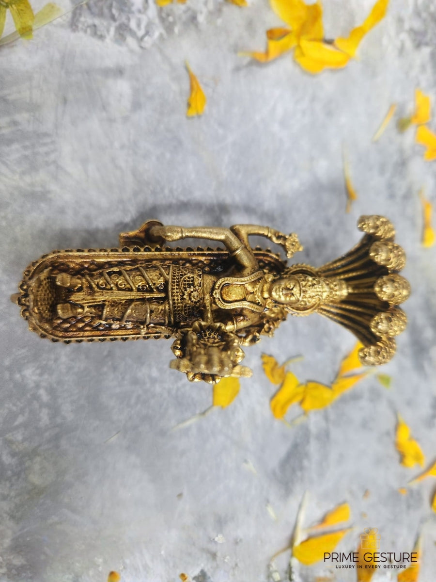 Brass Padmanabhaswamy Idol – Divine Stillness & Eternal Protection