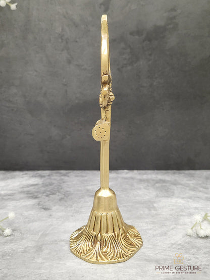 Sacred Brass Shiva Trishul with Damru